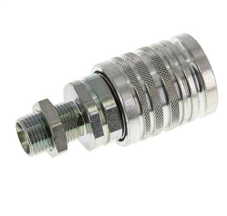 Stalen DN 12.5 Hydraulische Koppeling Snelkoppeling 12 mm L Knelring Schotkoppeling ISO 7241-1 A/8434-1 D 20.5mm