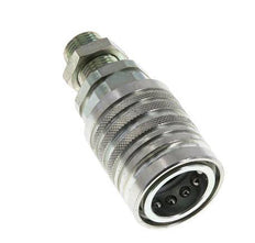 Stalen DN 12.5 Hydraulische Koppeling Snelkoppeling 12 mm L Knelring Schotkoppeling ISO 7241-1 A/8434-1 D 20.5mm