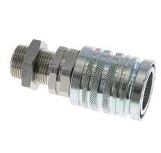 Stalen DN 12.5 Hydraulische Koppeling Snelkoppeling 15 mm L Knelring Schotkoppeling ISO 7241-1 A/8434-1 D 20.5mm