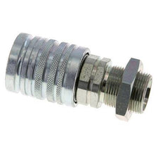 Stalen DN 12.5 Hydraulische Koppeling Snelkoppeling 18 mm L Knelring Schotkoppeling ISO 7241-1 A/8434-1 D 20.5mm