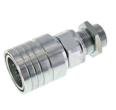 Stalen DN 25 Hydraulische Koppeling Snelkoppeling 22 mm L Knelring Schotkoppeling ISO 7241-1 A/8434-1 D 34.3mm