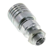 Stalen DN 25 Hydraulische Koppeling Snelkoppeling 22 mm L Knelring Schotkoppeling ISO 7241-1 A/8434-1 D 34.3mm