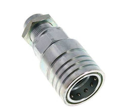 Stalen DN 25 Hydraulische Koppeling Snelkoppeling 22 mm L Knelring Schotkoppeling ISO 7241-1 A/8434-1 D 34.3mm