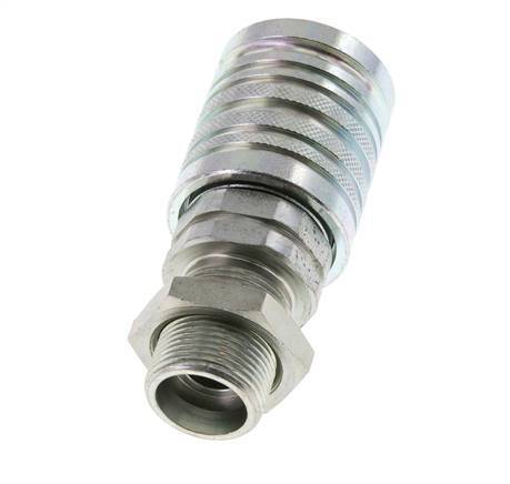 Stalen DN 12.5 Hydraulische Koppeling Snelkoppeling 16 mm S Knelring Schotkoppeling ISO 7241-1 A/8434-1 D 20.5mm