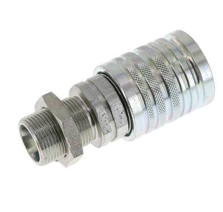 Stalen DN 12.5 Hydraulische Koppeling Snelkoppeling 16 mm S Knelring Schotkoppeling ISO 7241-1 A/8434-1 D 20.5mm