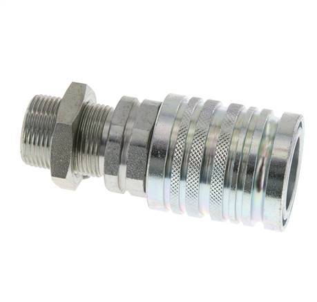 Stalen DN 12.5 Hydraulische Koppeling Snelkoppeling 16 mm S Knelring Schotkoppeling ISO 7241-1 A/8434-1 D 20.5mm