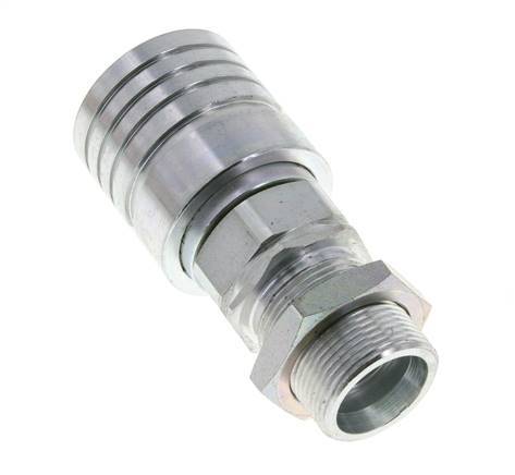 Stalen DN 25 Hydraulische Koppeling Snelkoppeling 25 mm S Knelring Schotkoppeling ISO 7241-1 A/8434-1 D 34.3mm