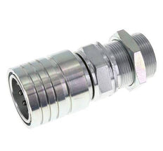Stalen DN 25 Hydraulische Koppeling Snelkoppeling 30 mm S Knelring Schotkoppeling ISO 7241-1 A/8434-1 D 34.3mm
