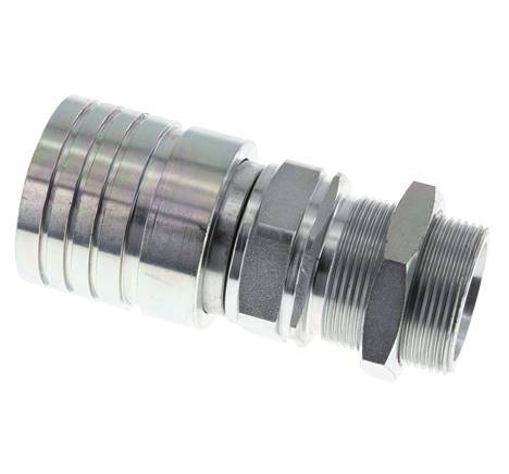 Stalen DN 25 Hydraulische Koppeling Snelkoppeling 30 mm S Knelring Schotkoppeling ISO 7241-1 A/8434-1 D 34.3mm