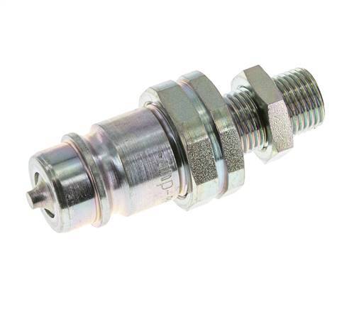 Stalen DN 12.5 Hydraulische Koppeling Insteeknippel 10 mm L Knelring Schotkoppeling ISO 7241-1 A/8434-1 D 20.5mm