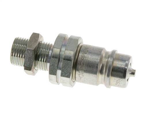 Stalen DN 12.5 Hydraulische Koppeling Insteeknippel 12 mm L Knelring Schotkoppeling ISO 7241-1 A/8434-1 D 20.5mm