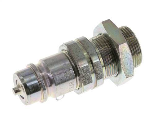 Stalen DN 12.5 Hydraulische Koppeling Insteeknippel 18 mm L Knelring Schotkoppeling ISO 7241-1 A/8434-1 D 20.5mm