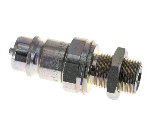 Stalen DN 12.5 Hydraulische Koppeling Insteeknippel 12 mm S Knelring Schotkoppeling ISO 7241-1 A/8434-1 D 20.5mm