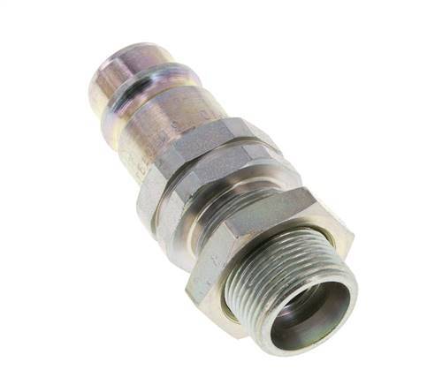 Stalen DN 12.5 Hydraulische Koppeling Insteeknippel 16 mm S Knelring Schotkoppeling ISO 7241-1 A/8434-1 D 20.5mm