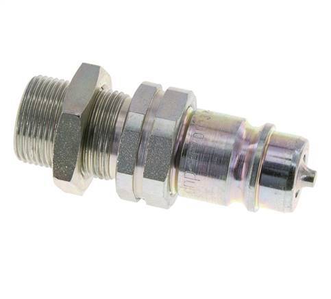 Stalen DN 12.5 Hydraulische Koppeling Insteeknippel 16 mm S Knelring Schotkoppeling ISO 7241-1 A/8434-1 D 20.5mm