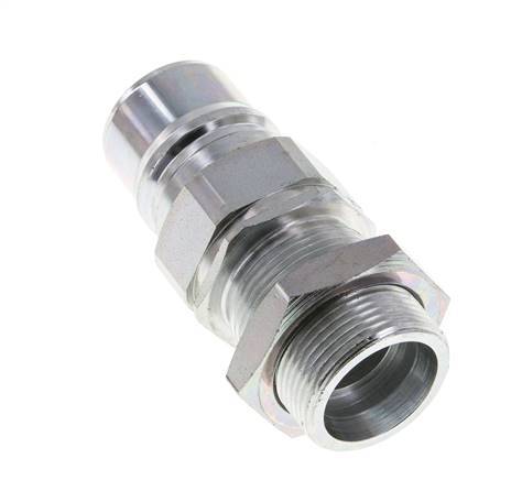 Stalen DN 25 Hydraulische Koppeling Insteeknippel 25 mm S Knelring Schotkoppeling ISO 7241-1 A/8434-1 D 34.3mm