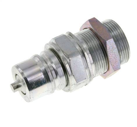 Steel DN 25 Hydraulic Coupling Plug 30 mm S Compression Ring Bulkhead ISO 7241-1 A/8434-1 D 34.3mm