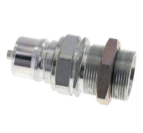 Stalen DN 25 Hydraulische Koppeling Insteeknippel 30 mm S Knelring Schotkoppeling ISO 7241-1 A/8434-1 D 34.3mm