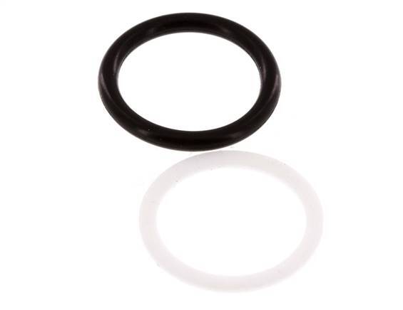 PTFE/NBR Afdichtingsset voor ISO 7241-1 A Hydraulische Koppeling (17.3 mm en 31 mm) [5 Stuks]