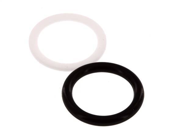 PTFE/NBR Afdichtingsset voor ISO 7241-1 A Hydraulische Koppeling (20.5 mm en 38 mm) [5 Stuks]
