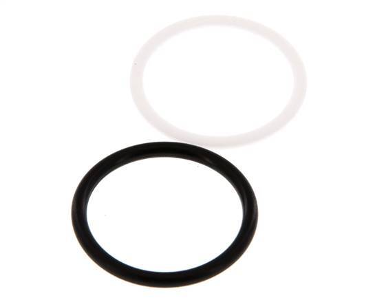 PTFE/NBR Afdichtingsset voor ISO 7241-1 A Hydraulische Koppeling (29.1 mm en 46 mm) [2 Stuks]