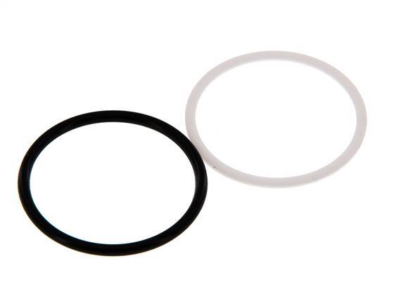 PTFE/NBR Afdichtingsset voor ISO 7241-1 A Hydraulische Koppeling (34.3 mm en 54 mm) [5 Stuks]