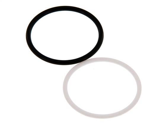 PTFE/NBR Seals Set for ISO 7241-1 A Hydraulic Coupling (34.3 mm and 54 mm) [5 Pieces]