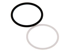 PTFE/NBR Seals Set for ISO 7241-1 A Hydraulic Coupling (34.3 mm and 54 mm) [5 Pieces]