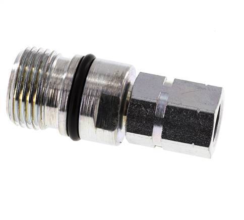 Stalen DN 6.3 Hydraulische Koppeling Snelkoppeling G 1/4 inch Binnendraad ISO 14541 D M24 x 2