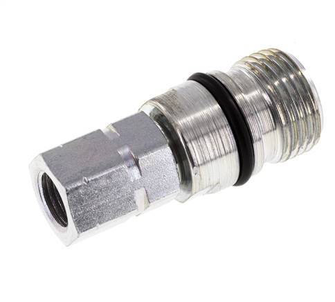 Stalen DN 6.3 Hydraulische Koppeling Snelkoppeling G 1/4 inch Binnendraad ISO 14541 D M24 x 2