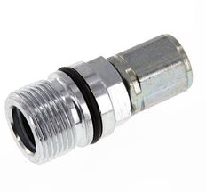 Steel DN 10 Hydraulic Coupling Socket M16x1.5 Female Threads ISO 14541 D M28 x 2