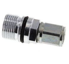 Steel DN 10 Hydraulic Coupling Socket M16x1.5 Female Threads ISO 14541 D M28 x 2