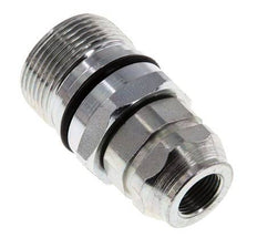 Steel DN 12.5 Hydraulic Coupling Socket G 3/8 inch Female Threads ISO 14541 D M36 x 2