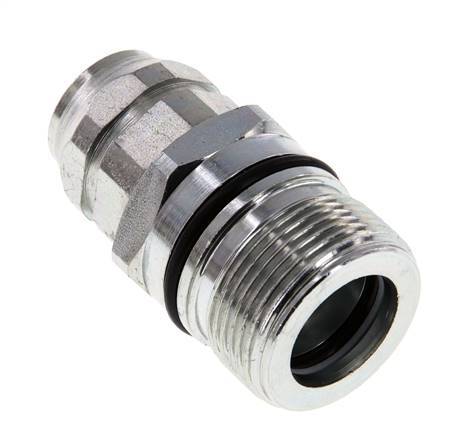 Stalen DN 12.5 Hydraulische Koppeling Snelkoppeling G 3/8 inch Binnendraad ISO 14541 D M36 x 2