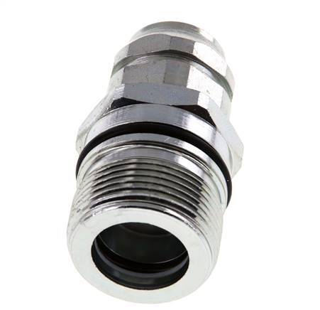 Stalen DN 12.5 Hydraulische Koppeling Snelkoppeling G 3/8 inch Binnendraad ISO 14541 D M36 x 2