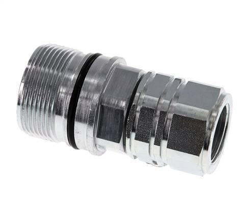 Stalen DN 20 Hydraulische Koppeling Snelkoppeling G 3/4 inch Binnendraad ISO 14541 D M42 x 2