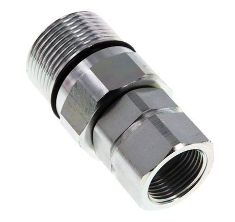 Steel DN 25 Hydraulic Coupling Socket G 1 inch Female Threads D M48 x 3