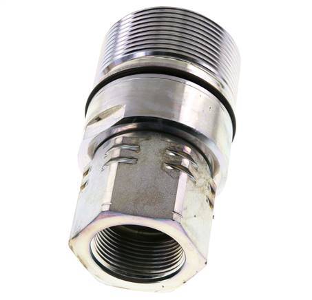 Stalen DN 31.5 Hydraulische Koppeling Snelkoppeling G 1 1/4 inch Binnendraad D M70 x 3