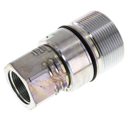 Stalen DN 31.5 Hydraulische Koppeling Snelkoppeling G 1 1/4 inch Binnendraad D M70 x 3