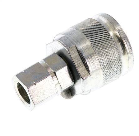 Stalen DN 6.3 Hydraulische Koppeling Insteeknippel G 1/4 inch Binnendraad ISO 14541 D M24 x 2