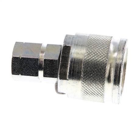 Stalen DN 6.3 Hydraulische Koppeling Insteeknippel G 1/4 inch Binnendraad ISO 14541 D M24 x 2