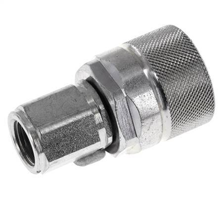 Stalen DN 10 Hydraulische Koppeling Insteeknippel M16x1.5 Binnendraad ISO 14541 D M28 x 2