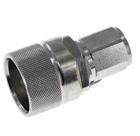 Stalen DN 10 Hydraulische Koppeling Insteeknippel G 3/8 inch Binnendraad ISO 14541 D M28 x 2