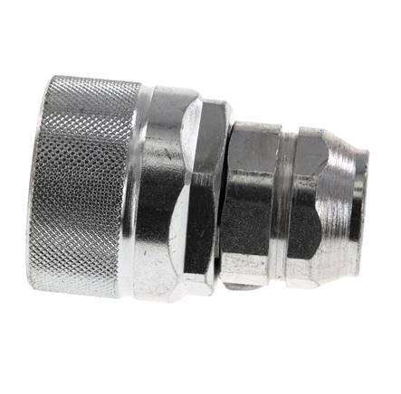 Stalen DN 12.5 Hydraulische Koppeling Insteeknippel M18x1.5 Binnendraad ISO 14541 D M36 x 2