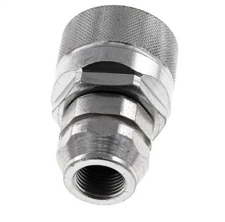 Stalen DN 12.5 Hydraulische Koppeling Insteeknippel M18x1.5 Binnendraad ISO 14541 D M36 x 2