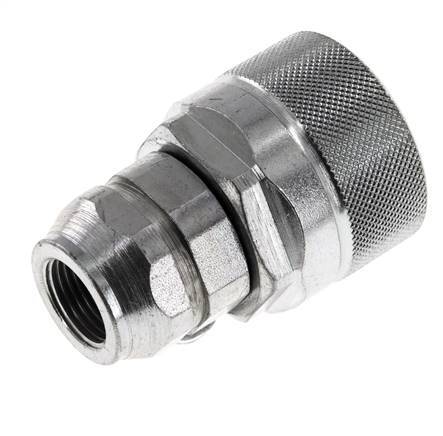 Stalen DN 12.5 Hydraulische Koppeling Insteeknippel M18x1.5 Binnendraad ISO 14541 D M36 x 2
