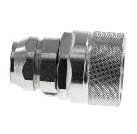 Stalen DN 12.5 Hydraulische Koppeling Insteeknippel M18x1.5 Binnendraad ISO 14541 D M36 x 2