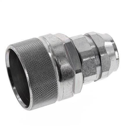 Stalen DN 12.5 Hydraulische Koppeling Insteeknippel G 3/8 inch Binnendraad ISO 14541 D M36 x 2