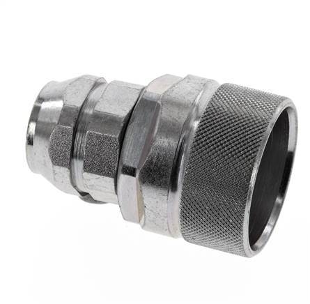 Stalen DN 12.5 Hydraulische Koppeling Insteeknippel G 3/8 inch Binnendraad ISO 14541 D M36 x 2