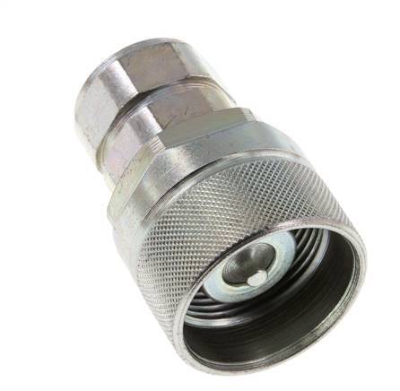 Steel DN 12.5 Hydraulic Coupling Plug G 1/2 inch Female Threads ISO 14541 D M36 x 2